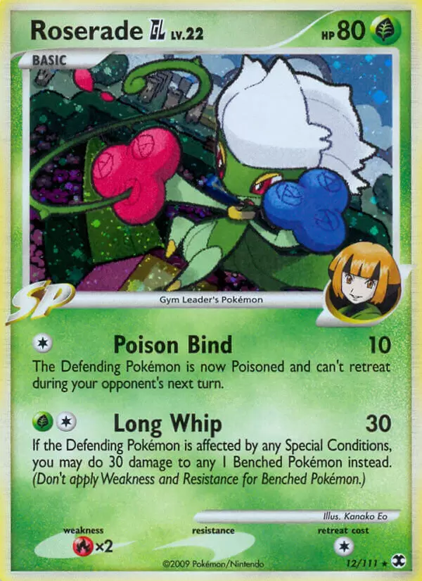 Platinum Rising Rivals - Roserade Holo