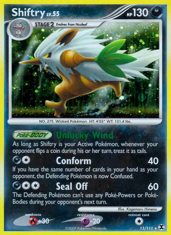Platinum Rising Rivals - Shiftry Holo