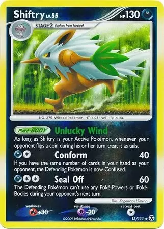 Platinum Rising Rivals - Shiftry Reverse