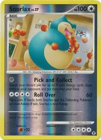 Platinum Rising Rivals - Snorlax Reverse