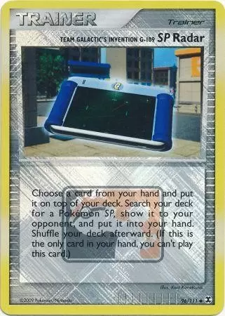 Platinum Rising Rivals - Team Galactic\'s Invention G-109 SP Radar Reverse Pokemon League