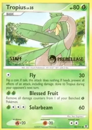 Platinum Rising Rivals - Tropius Prerelease Staff