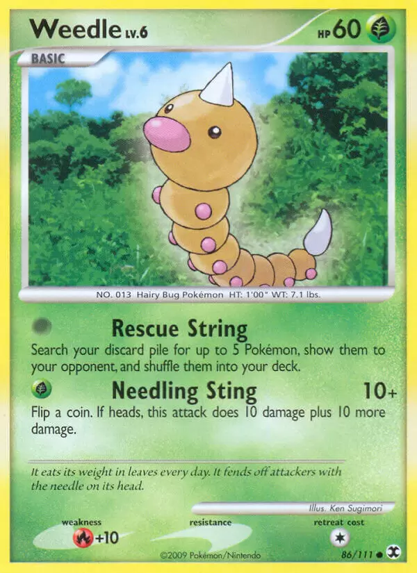 Platinum Rising Rivals - Weedle