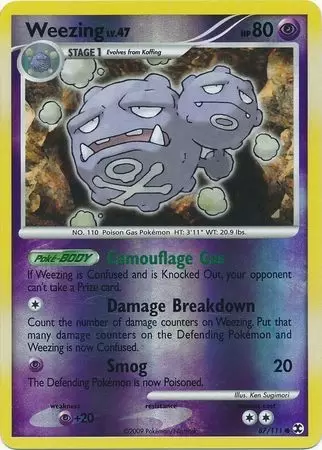 Platinum Rising Rivals - Weezing Reverse