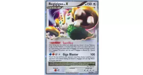 Pokemon Card - Stormfront 100/100 - REGIGIGAS Lv.X (holo-foil