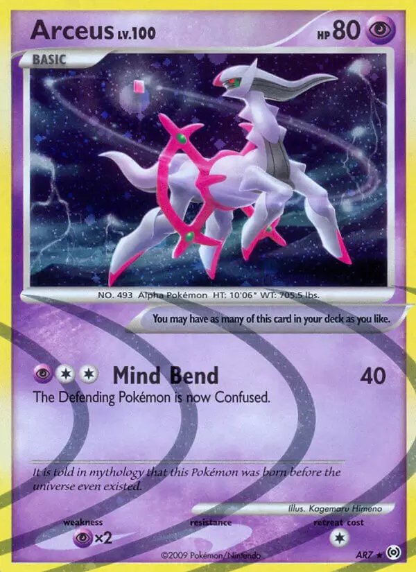 Arceus - AR9 - Holo Rare