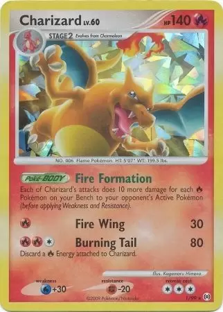 Platinum Arceus - Charizard Holo Cracked Ice