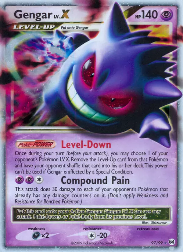 Gengar Reverse - Platinum Arceus Pokémon card 17/99