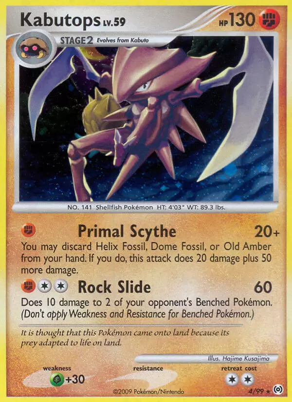 Platinum Arceus - Kabutops Holo
