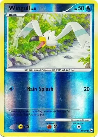Platinum Arceus - Wingull Reverse