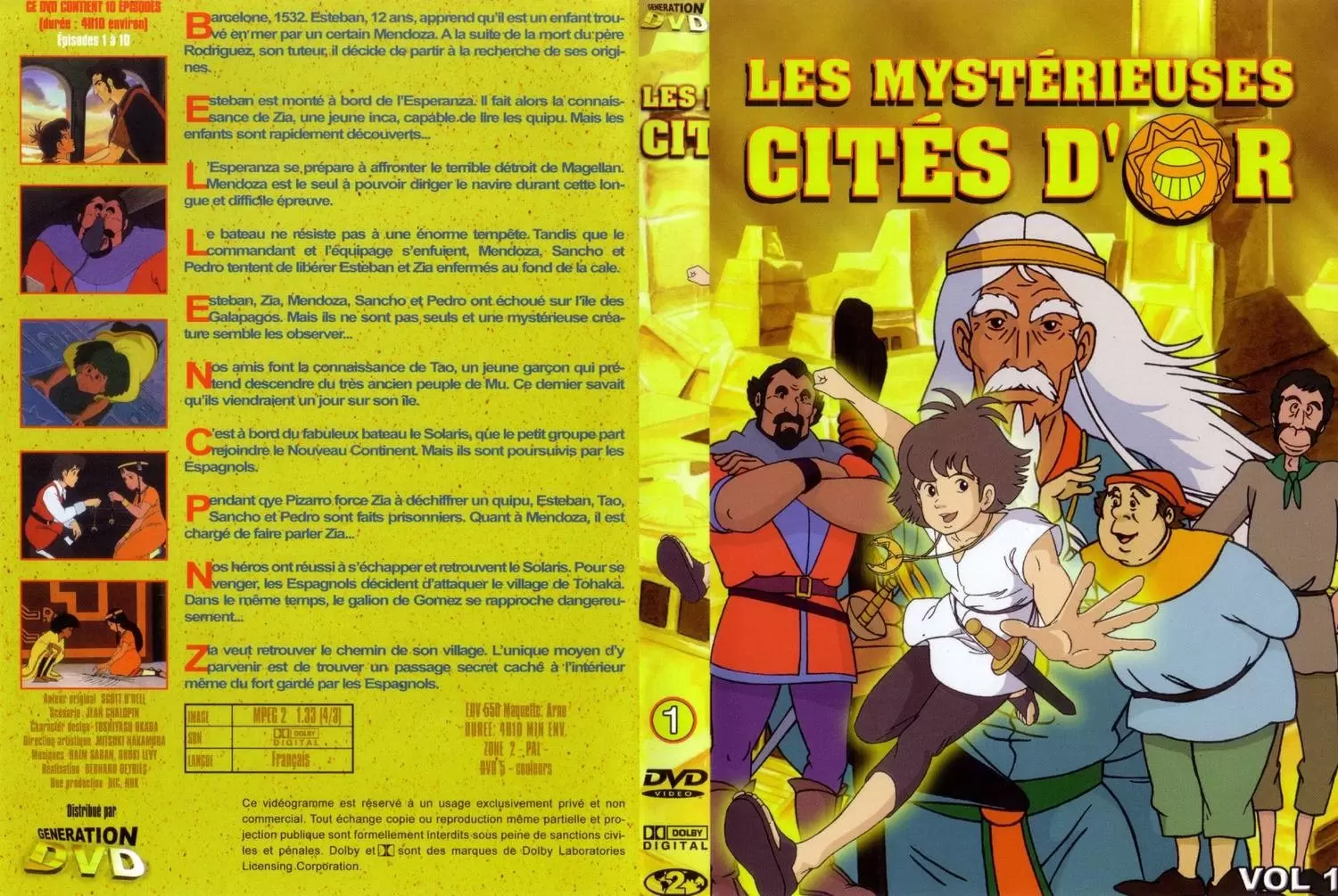 Les Mystérieuses Cités d\'Or - Les mystérieuses cités d\'or - Volume 1