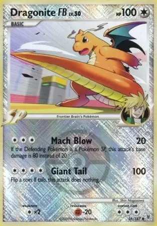 Platinum Supremes Victors - Dragonite Reverse Pokemon League