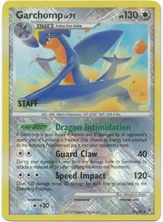 Platinum Supremes Victors - Garchomp Reverse National League Staff