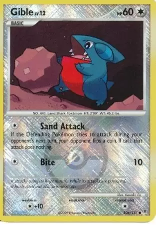 Platinum Supremes Victors - Gible Reverse Pokemon League
