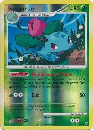 Platinum Supremes Victors - Ivysaur Reverse