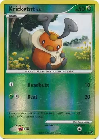 Platinum Supremes Victors - Kricketot Reverse