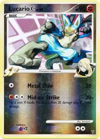 Platinum Supremes Victors - Lucario Reverse