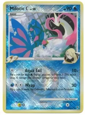 Platinum Supremes Victors - Milotic Reverse Pokemon League