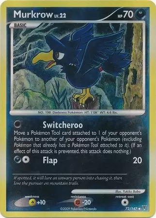 Platinum Supremes Victors - Murkrow Reverse