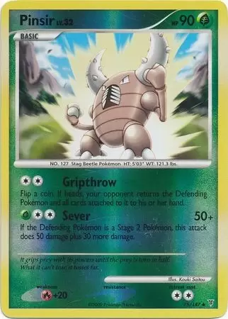 Platinum Supremes Victors - Pinsir Reverse