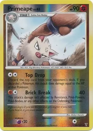 Platinum Supremes Victors - Primeape Reverse