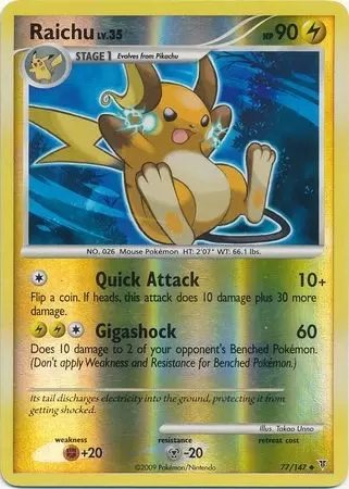Platinum Supremes Victors - Raichu Reverse