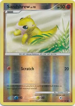 Platinum Supremes Victors - Sandshrew Reverse