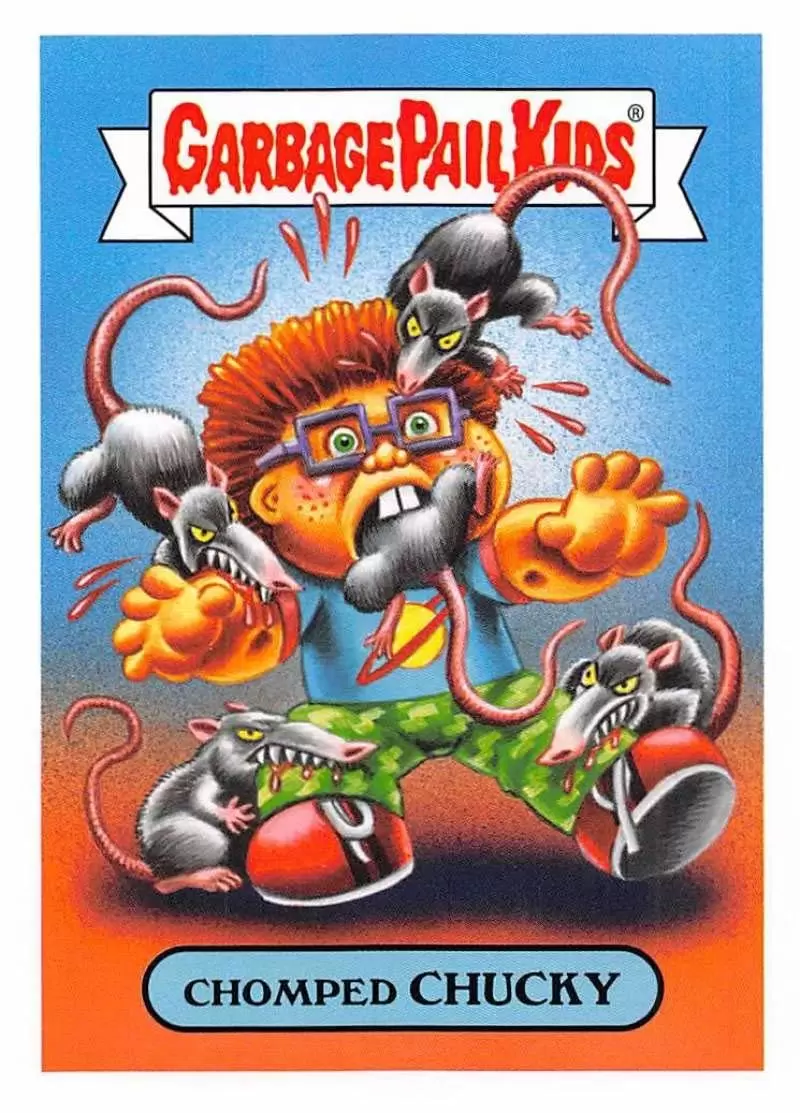 Garbage Pail Kids - We Hate The 90\'s - CHOMPED CHUCKY