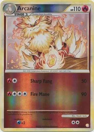 HeartGold & SoulSilver - Arcanine Reverse