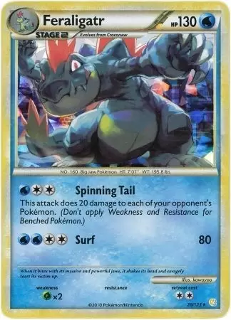 HeartGold & SoulSilver - Feraligatr Holo Cracked Ice