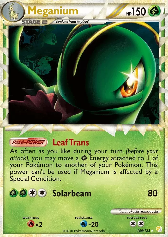HeartGold & SoulSilver - Meganium Holo