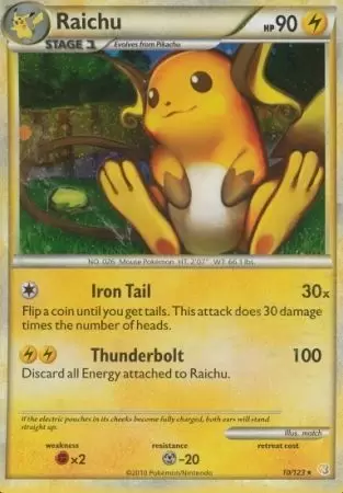 HeartGold & SoulSilver - Raichu Holo
