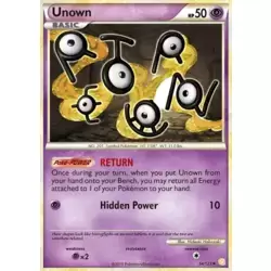 Checklist Unown - HeartGold & SoulSilver