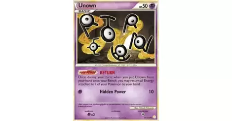 Unown (a) - 54/123 - Uncommon - Reverse Holo - Card Game Singles » Pokemon  Singles » Heart Gold Soul Silver - Game Cafe