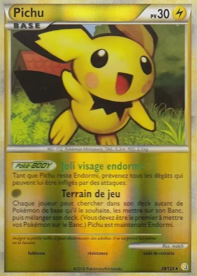 Pokémon Série HeartGold et SoulSilver - Pichu Reverse
