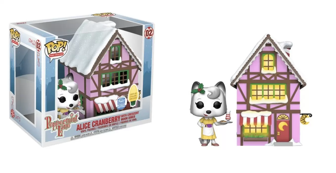 POP! Town Christmas - Peppermint Lane - Alice Cranberry with Crescent Moon Diner