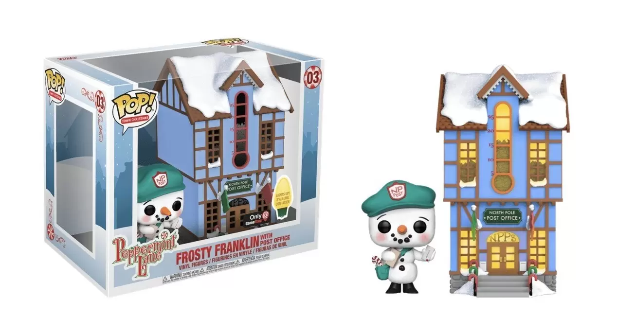 POP! Town Christmas - Peppermint Lane - Frosty Franklin with Post Office
