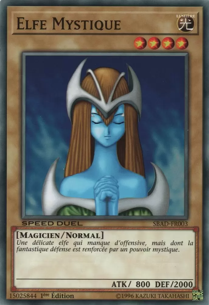 Speed Duel  L’Assaut des Profondeurs SBAD - Elfe Mystique