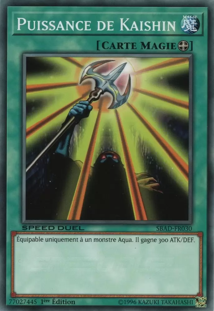 Speed Duel L’Assaut des Profondeurs SBAD - Puissance de Kaishin