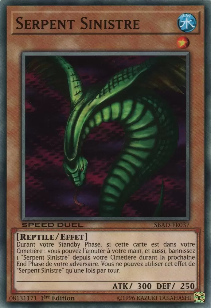 Speed Duel  L’Assaut des Profondeurs SBAD - Serpent Sinistre