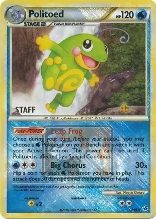 Unleashed - Politoed Reverse Pokemon League Staff