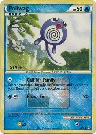 Unleashed - Poliwag Reverse Poekmon League Staff