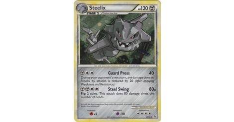 Steelix Holo Unleashed Pokemon Card 24 95