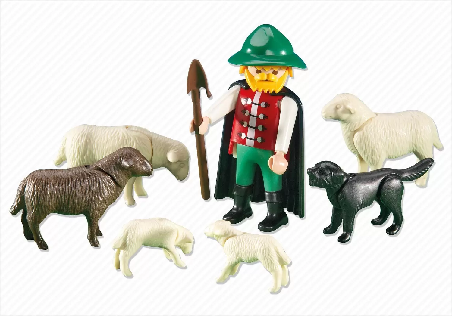 Playmobil à la Montage - Berger avec 5 moutons
