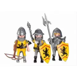 3 Yellow Lion Knights