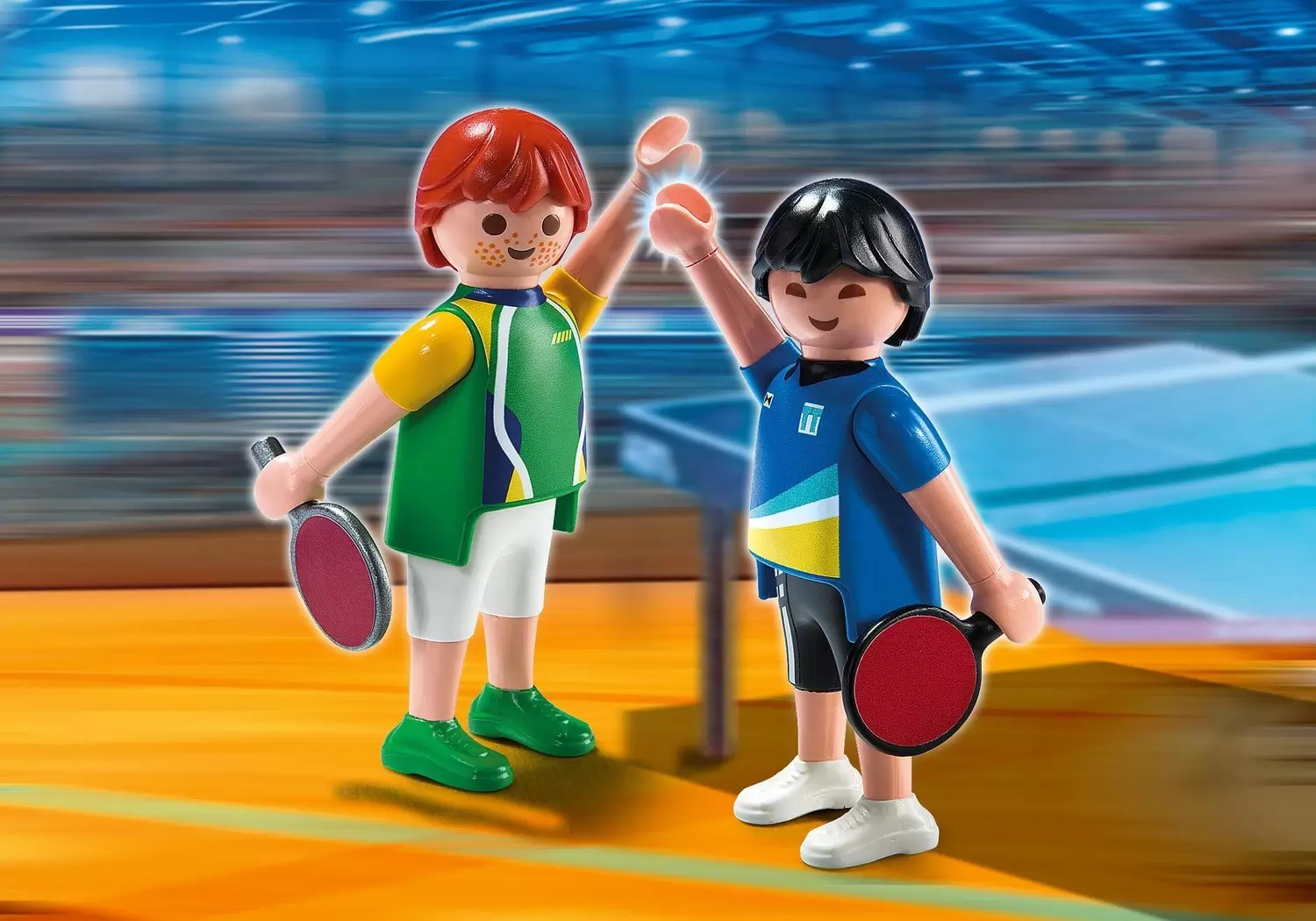 Playmobil Sportifs - Pongistes - Joueurs de tennis de table