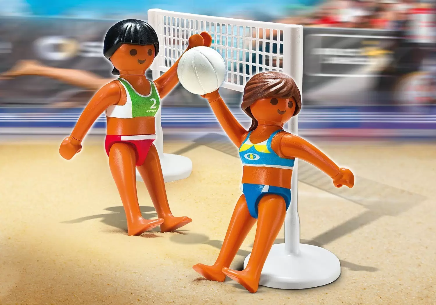 Playmobil Sportifs - Volleyeuses de plage et filet