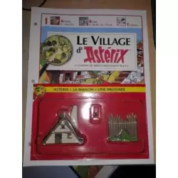 Astérix, sa maison et une palissade