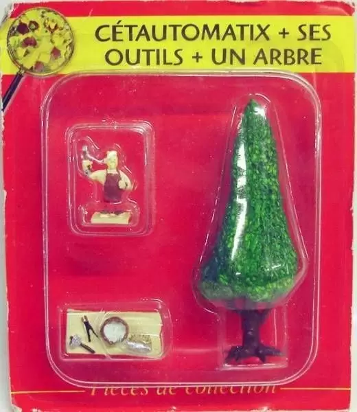 Astérix - Le village gaulois - Cétautomatix, ses outils et un arbre