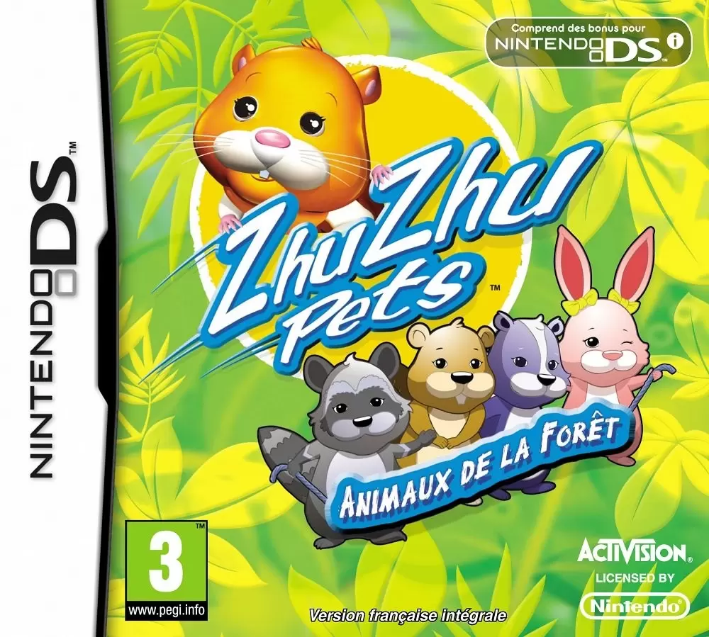 Jeux Nintendo DS - Zhu Zhu Pets, Animaux De La Forêt